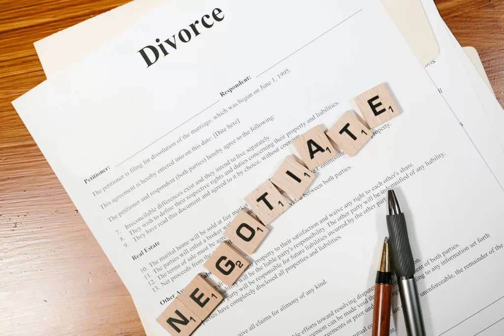 negotiate divorce petition details